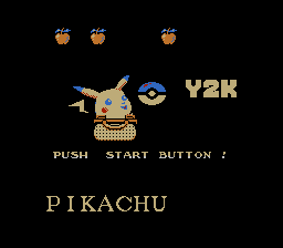 Pikachu Y2K Title Screen